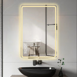 LED Bathroom Mirror, Anti Explosion Glass, Rust Resistant, Anti Fog, Tri Color - Furniture Home Direct