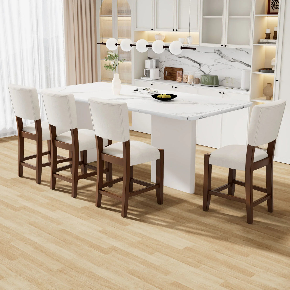 Mid Century Modern Bar Stools, Upholstered Counter Chairs - Furniture Home Direct