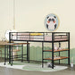 Loft Bed With Desk And Shelves - Furniture Home Direct