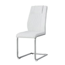 Modern Dining Chairs With Padded Seat, Metal Legs - Furniture Home Direct