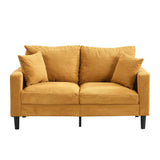 Modern Upholstered Loveseat Sofa, High Resilience - Furniture Home Direct