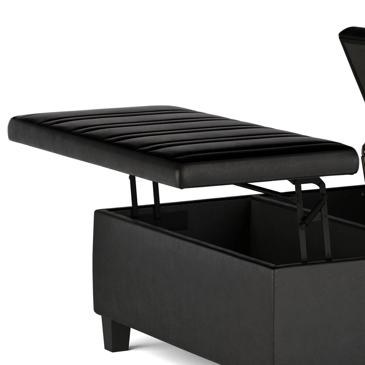 Ellis - Coffee Table Storage Ottoman Contemporary Design - Furniture Home Direct