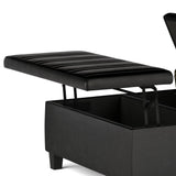 Ellis - Coffee Table Storage Ottoman Contemporary Design - Furniture Home Direct