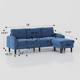 3 Seater Convertible Combination L Shaped Sofa With Footstools With Storage - Furniture Home Direct