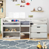 Loft Bed With Two Shelves And Two Drawers - Furniture Home Direct