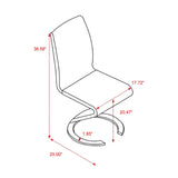 Marcus - Horseshoe Dining Chairs (Set of 2) - Furniture Home Direct