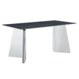 Modern Marble Patterned Dining Table With Stainless Steel Butterfly Legs - Furniture Home Direct
