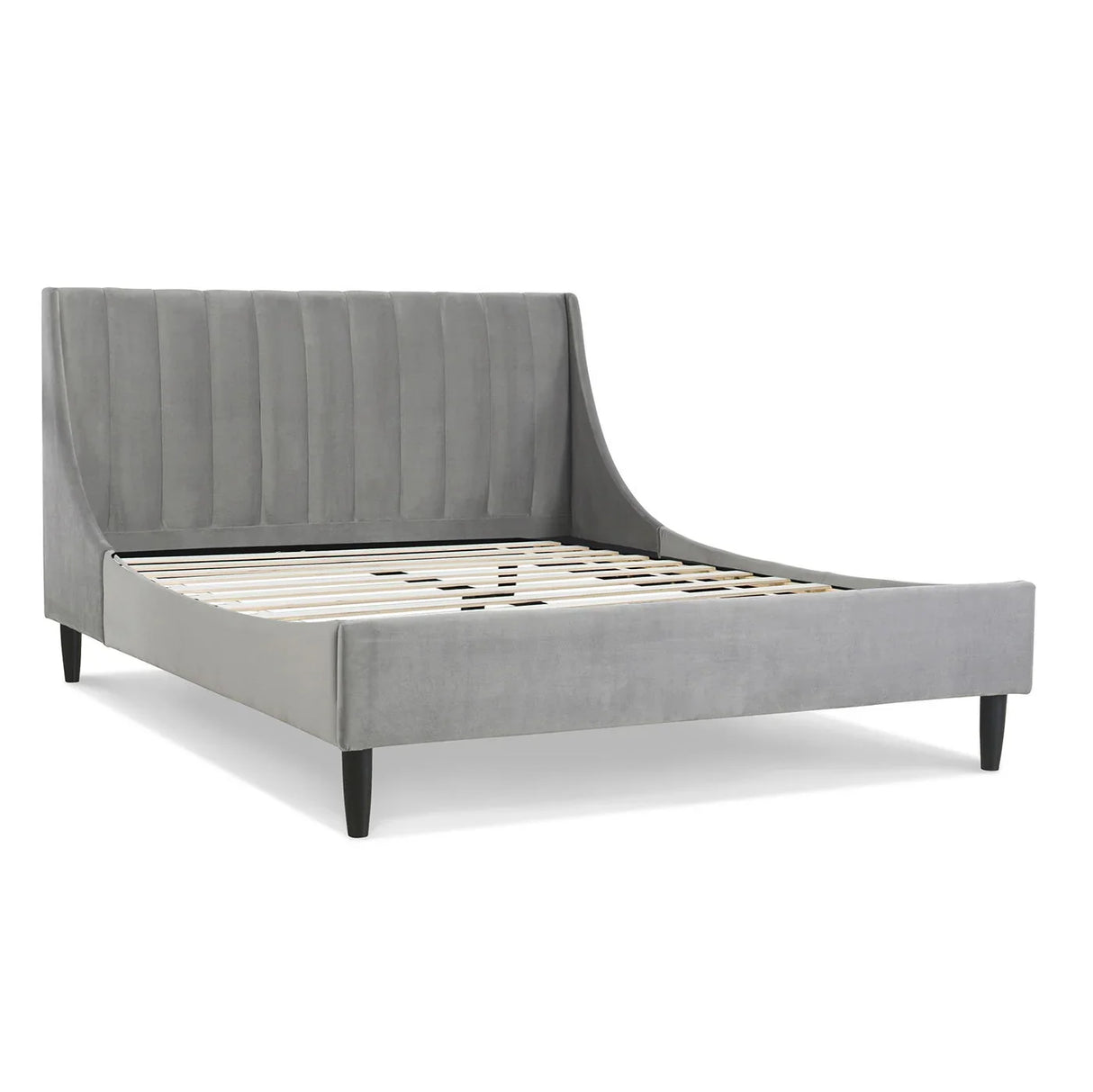 Aspen - Vertical Tufted Modern Headboard Platform Bed Set - Furniture Home Direct