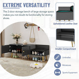 Modern Shoe Cabinet - Black - Furniture Home Direct