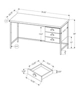 Computer Desk For Home Office, Laptop, 3 Storage Drawers, Contemporary & Moder - Furniture Home Direct