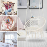 Macrame Hanging Hammock Chair, Cotton Rope Swing For Indoor And Outdoor Use - Furniture Home Direct