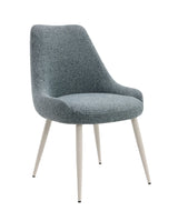 Laela - Boucle Bone Table Side Chair - Light Blue - Furniture Home Direct