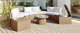 Semi-Circle Outdoor Sectional Set - Furniture Home Direct