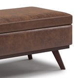 Owen - Lift Top Large Coffee Table Storage Ottoman, Mid Century Style - Furniture Home Direct