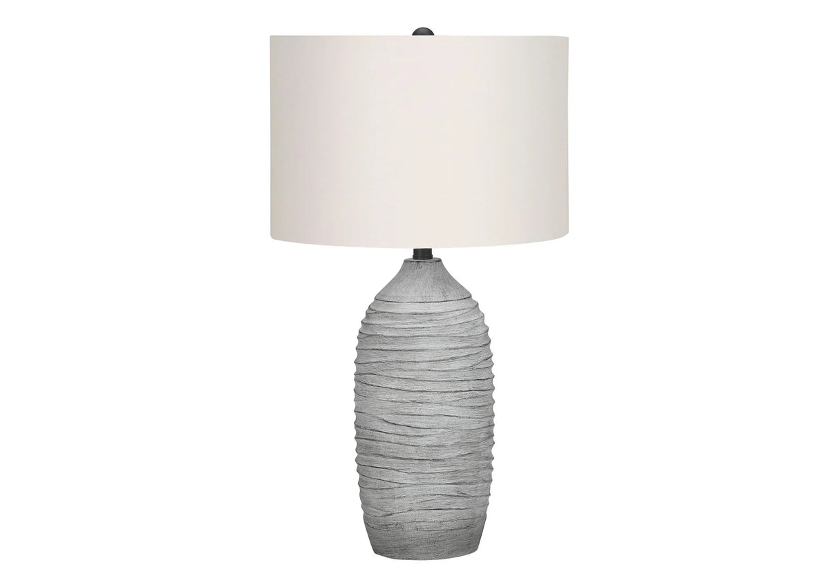 Lighting, Table Lamp, Resin, Modern - Gray / Cream - Furniture Home Direct
