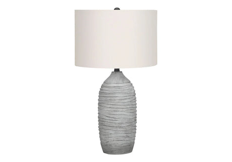 Lighting, Table Lamp, Resin, Modern - Gray / Cream - Furniture Home Direct