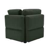 2 Pc Living room Set With Hidden Storage Under Seat and Adjustable Arms and Backs - Green - Furniture Home Direct