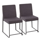 Fuji - Contemporary Modern Elegance With High Back Dining Chair (Set of 2) - Furniture Home Direct