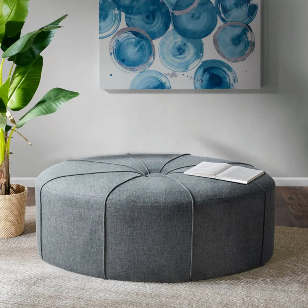 Modern Style Large Cocktail Ottoman - Furniture Home Direct