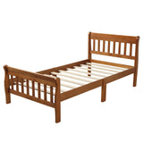 Platform Bed, Mattress Foundation Sleigh Bed With Headboard, Footboard, Slat Support - Furniture Home Direct