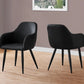 Dining Chair Side, Upholstered For Dining Room, Contemporary & Modern (Set of 2) - Furniture Home Direct