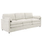 Cozy Upholstered 3 Seater Sofa Plush Cushion For Living Room - Furniture Home Direct