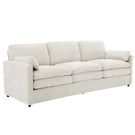 Cozy Upholstered 3 Seater Sofa Plush Cushion For Living Room - Furniture Home Direct