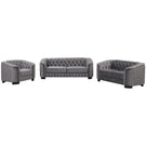 Upholstered 3 Piece Sofa Set With Legs - Furniture Home Direct