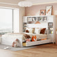Bed With All In One Cabinet, Shelf And Sockets - Furniture Home Direct