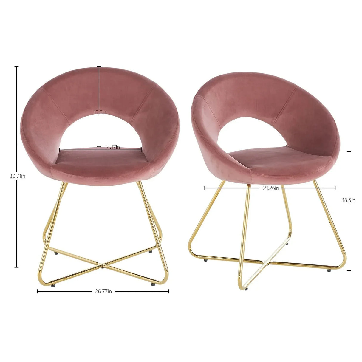Modern Accent Velvet Lounge Chair - Furniture Home Direct