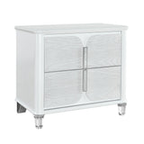 King Bedroom Set Contemporary Wood Finish Sleek Grey - Furniture Home Direct