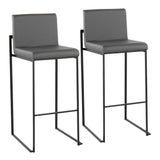Fuji - Contemporary High Back Barstool Elegant Design - Furniture Home Direct