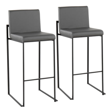 Fuji - Contemporary High Back Barstool Elegant Design - Furniture Home Direct