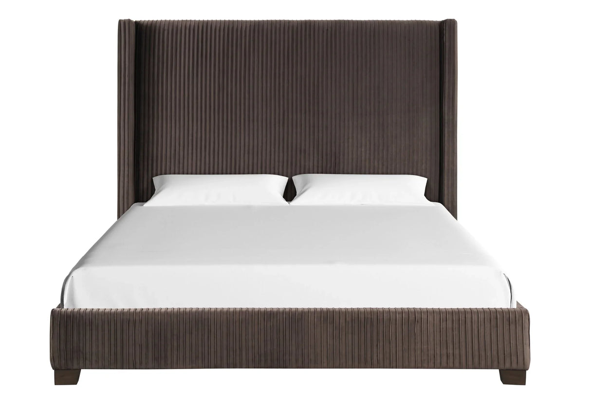 Upholstered Bed, Space-Saving Design - Furniture Home Direct