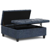 Harrison - Upholstered Coffee Table Storage Ottoman - Furniture Home Direct