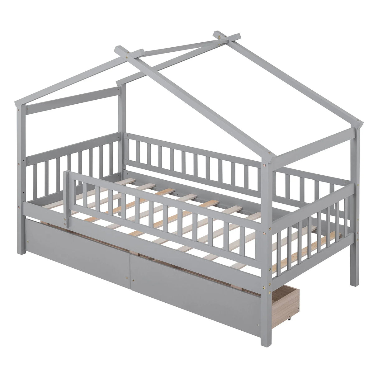 House Bed With 2 Drawers - Furniture Home Direct