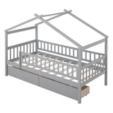 House Bed With 2 Drawers - Furniture Home Direct