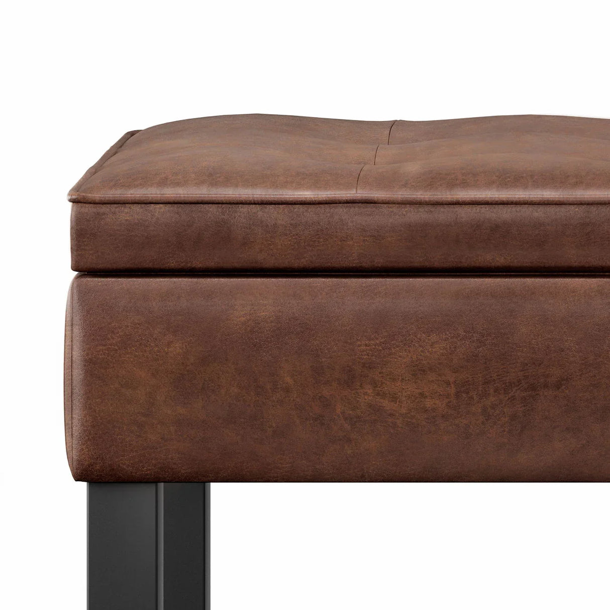 Cosmopolitan - Storage Ottoman Bench With Open Bottom - Furniture Home Direct