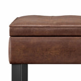 Cosmopolitan - Storage Ottoman Bench With Open Bottom - Furniture Home Direct