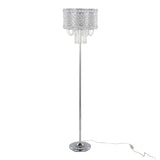 Droplet - Contemporary Floor Lamp - Polished Chrome / Clear - Furniture Home Direct