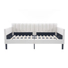 Elena - Boucle Upholstered Daybed, Ribbed Tufted Backrest - Furniture Home Direct