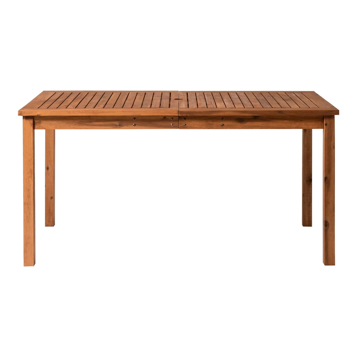 Contemporary Slat Top Acacia Wood Outdoor Dining Table - Furniture Home Direct