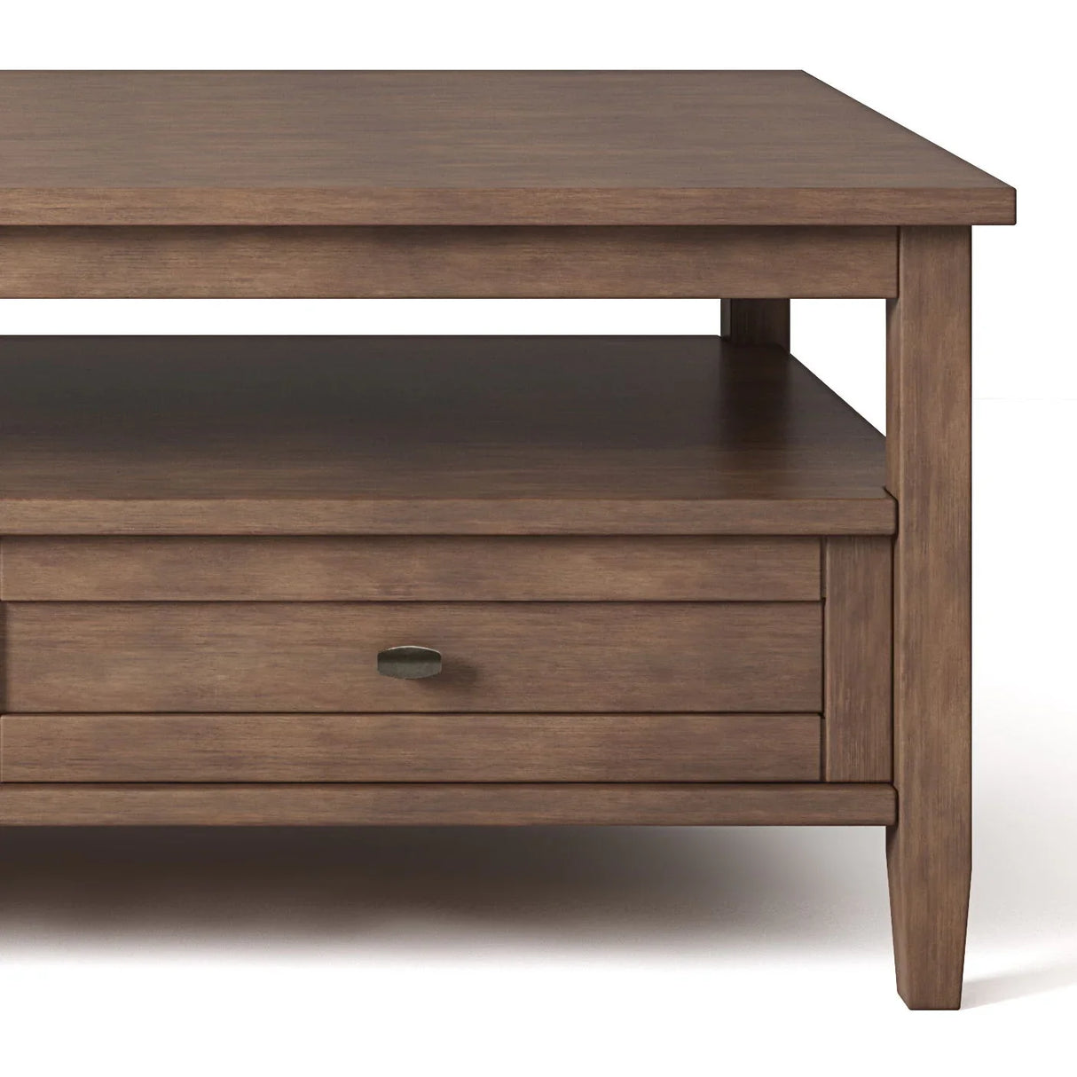 Warm Shaker - Coffee Table - Rustic Natural Aged Brown - Furniture Home Direct