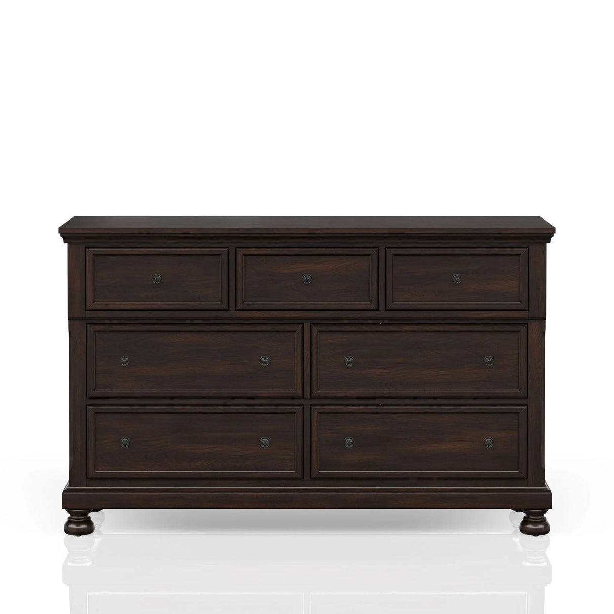 7 Seven Drawer Dresser - Cherry - Furniture Home Direct