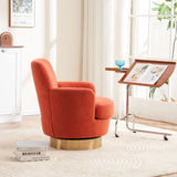 Teddy Swivel Barrel Chair, Swivel Accent Chairs Armchair For Living Room - Furniture Home Direct