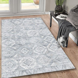 Toucan - Washable Non - Slip Area Rug - Silver - Furniture Home Direct