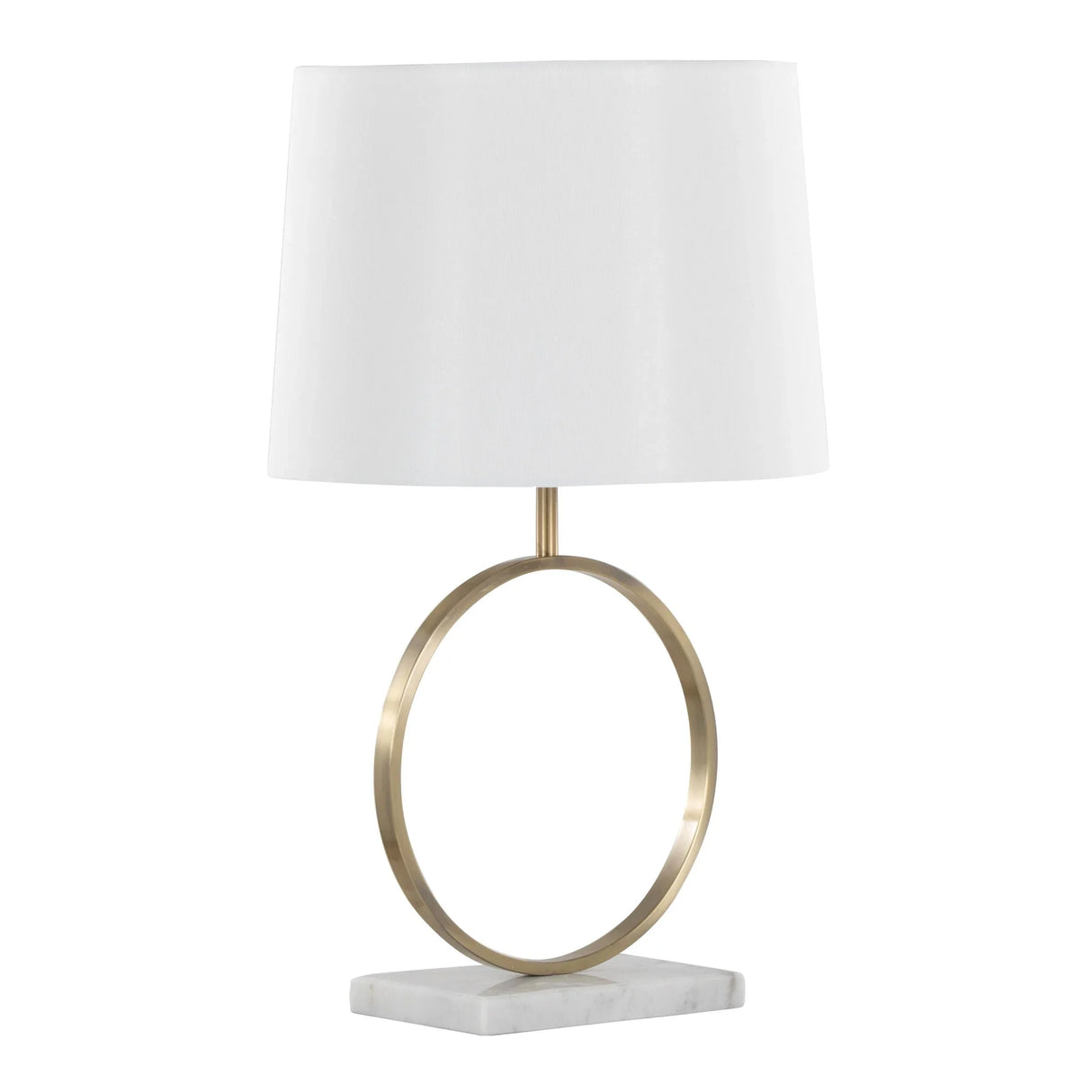 Moon - Contemporary Table Lamp - White / Gold - Furniture Home Direct