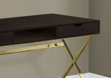 Computer Desk For Home Office, Laptop, Storage Drawers, Contemporary & Modern - Espresso - Furniture Home Direct