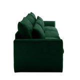 3 Seater Deep Sofa - Green Corduroy - Furniture Home Direct
