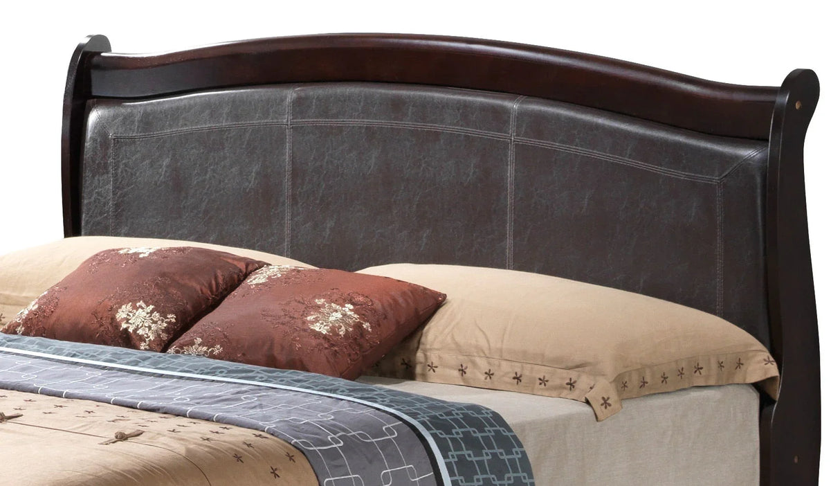 Panel Sleigh Bed Elegantly Crafted - Furniture Home Direct